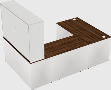 U-shaped desk