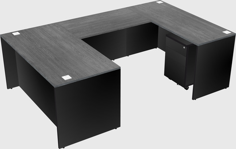 U-shaped desk