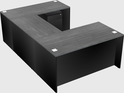 U-shaped desk