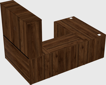 U-shaped desk