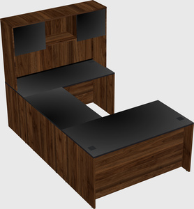 U-shaped desk