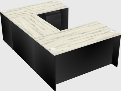 U-shaped desk