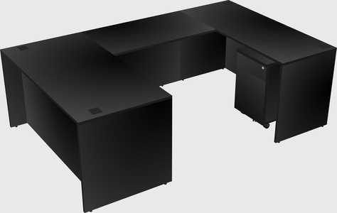 U-shaped desk