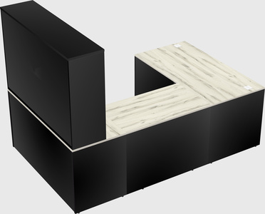 U-shaped desk