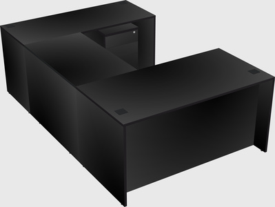 U-shaped desk