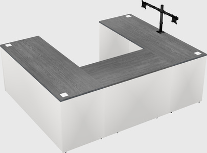 U-shaped desk