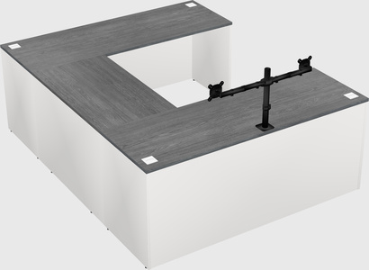 U-shaped desk
