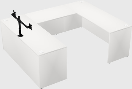 U-shaped desk