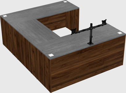 U-shaped desk