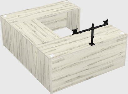 U-shaped desk