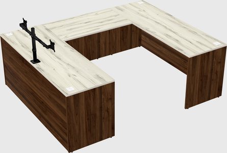 U-shaped desk