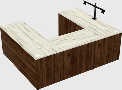 U-shaped desk