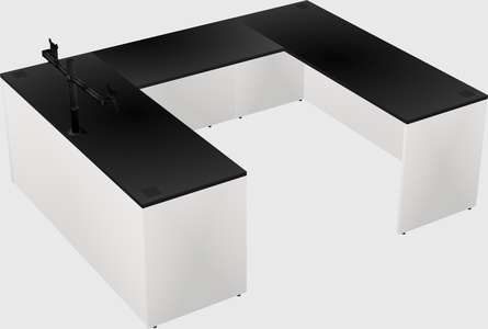 U-shaped desk