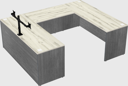 U-shaped desk
