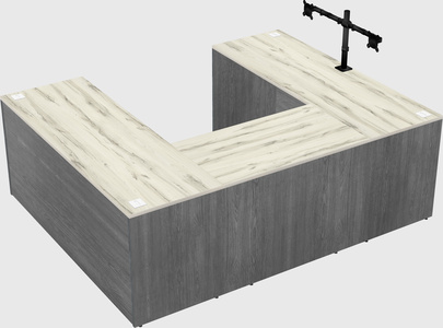 U-shaped desk