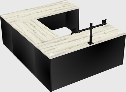 U-shaped desk