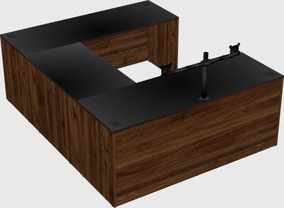 U-shaped desk