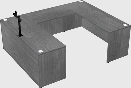 U-shaped desk