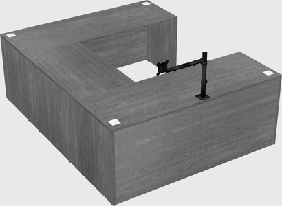 U-shaped desk