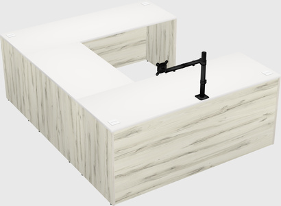 U-shaped desk