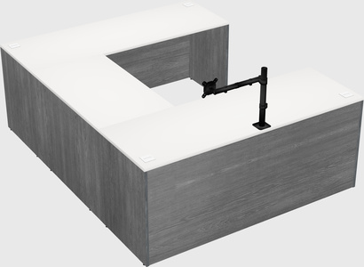 U-shaped desk