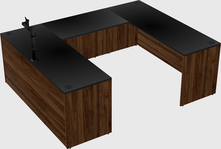 U-shaped desk