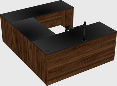 U-shaped desk