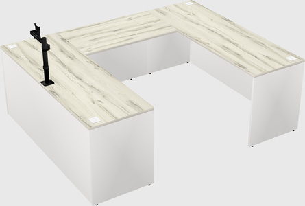 U-shaped desk
