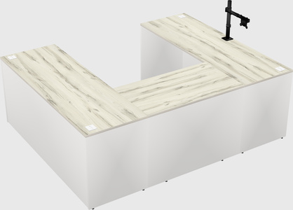 U-shaped desk