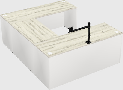 U-shaped desk