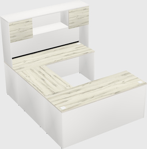 U-shaped desk