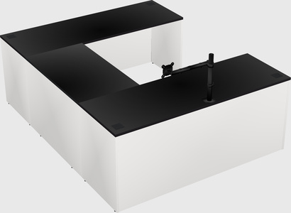 U-shaped desk