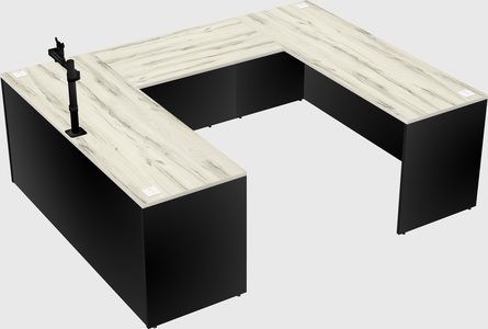 U-shaped desk