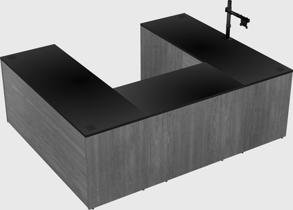 U-shaped desk