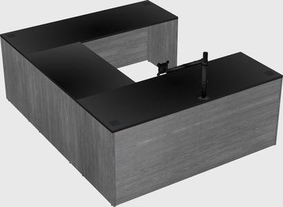 U-shaped desk