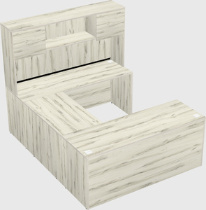 U-shaped desk