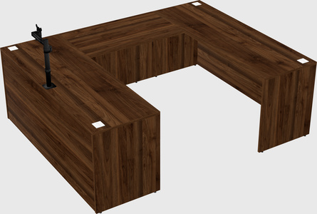 U-shaped desk