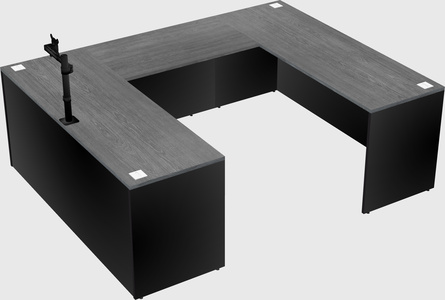 U-shaped desk