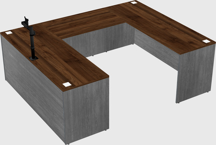 U-shaped desk