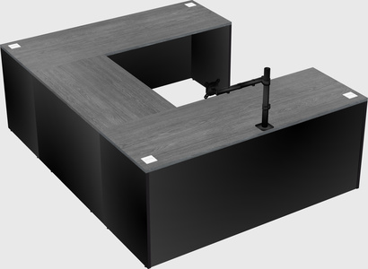 U-shaped desk