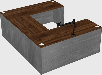 U-shaped desk