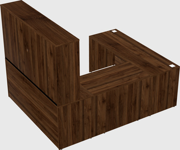 U-shaped desk