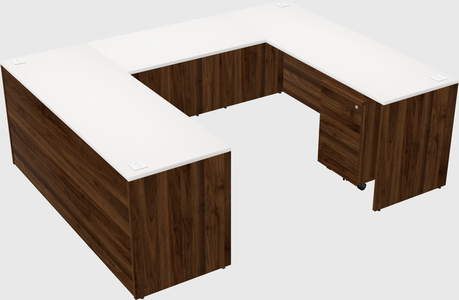 U-shaped desk