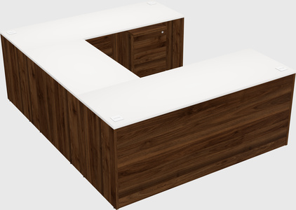 U-shaped desk