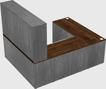 U-shaped desk