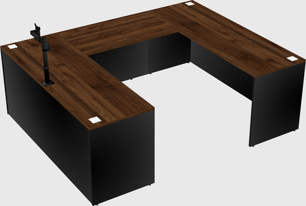 U-shaped desk