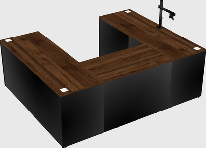 U-shaped desk