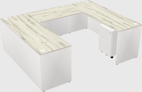 U-shaped desk