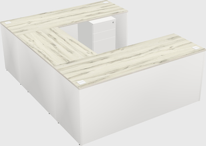 U-shaped desk
