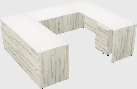U-shaped desk